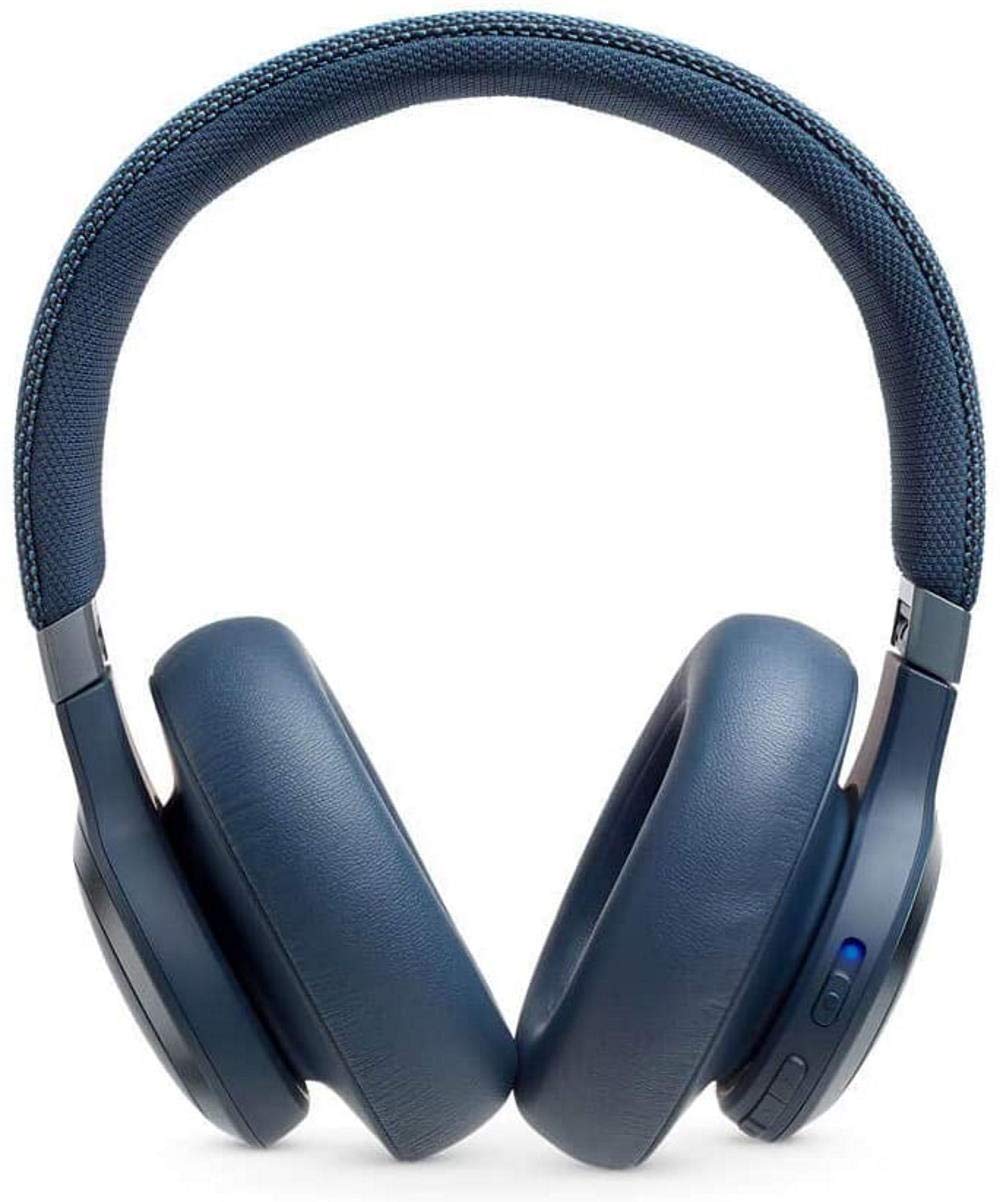 JBL Live 650BTNC Wireless Bluetooth Headphones with Active Noise Cancelling, Over-Ear Comfort, 30-Hour Battery - Perfect for Travel, Work & Music Lovers (Blue)