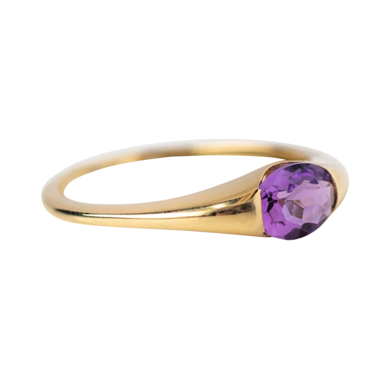 Elegant Zircon Sapphire Ruby Ring - Sterling Silver Eternal Engagement Ring for Women & Teen Girls | Perfect for Prom, Wedding & Anniversary Gifts (Size B, One Size)