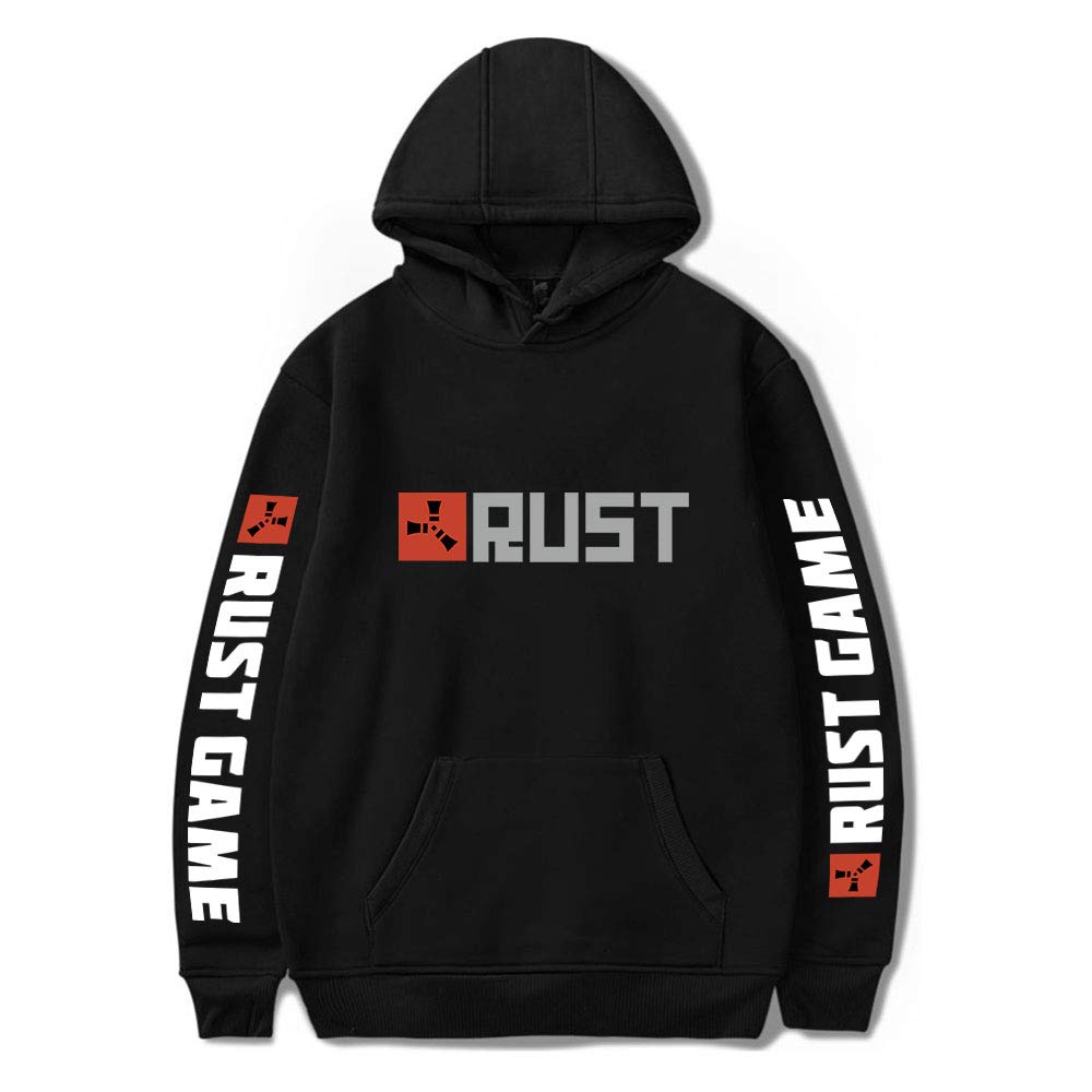 Unizka Rust Game Hoodie - Casual Hip Hop Streetwear Pullover, Thin Tracksuit Sweatshirt for Merch Game Lovers, Perfect for Gaming Sessions and Urban Street Style