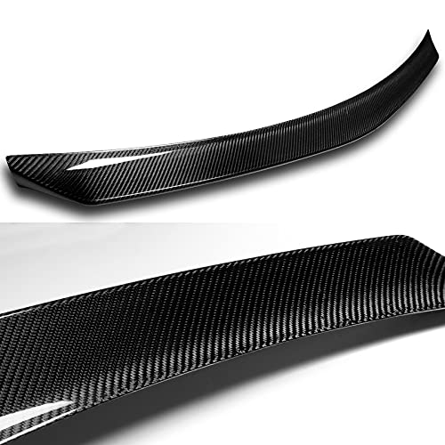EPARTS Real Carbon Fiber Rear Spoiler Wing Trunk Lid Extended Spoiler for 2010-2016 Mercedes-Benz W212 E-Class | Premium Car Styling & Performance Upgrade