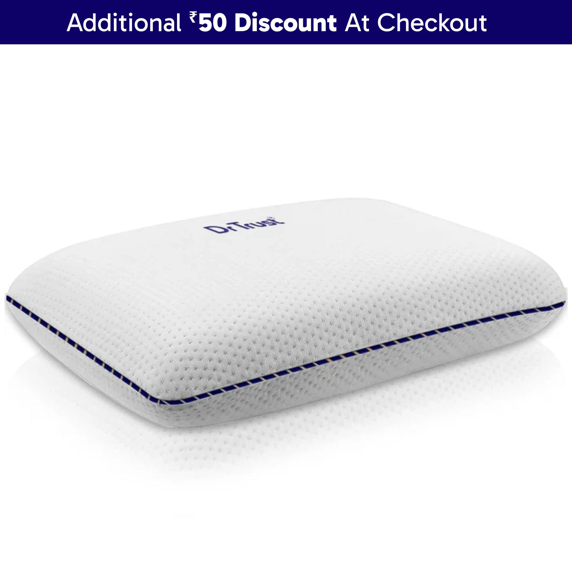 Dr Trust USA Orthopedic King Size Cervical Memory Foam Pillow for Neck Pain Relief - Supportive Contour Pillow for Side, Back & Stomach Sleepers - Ideal for Stiff Neck, Shoulder Pain & Better Sleep
