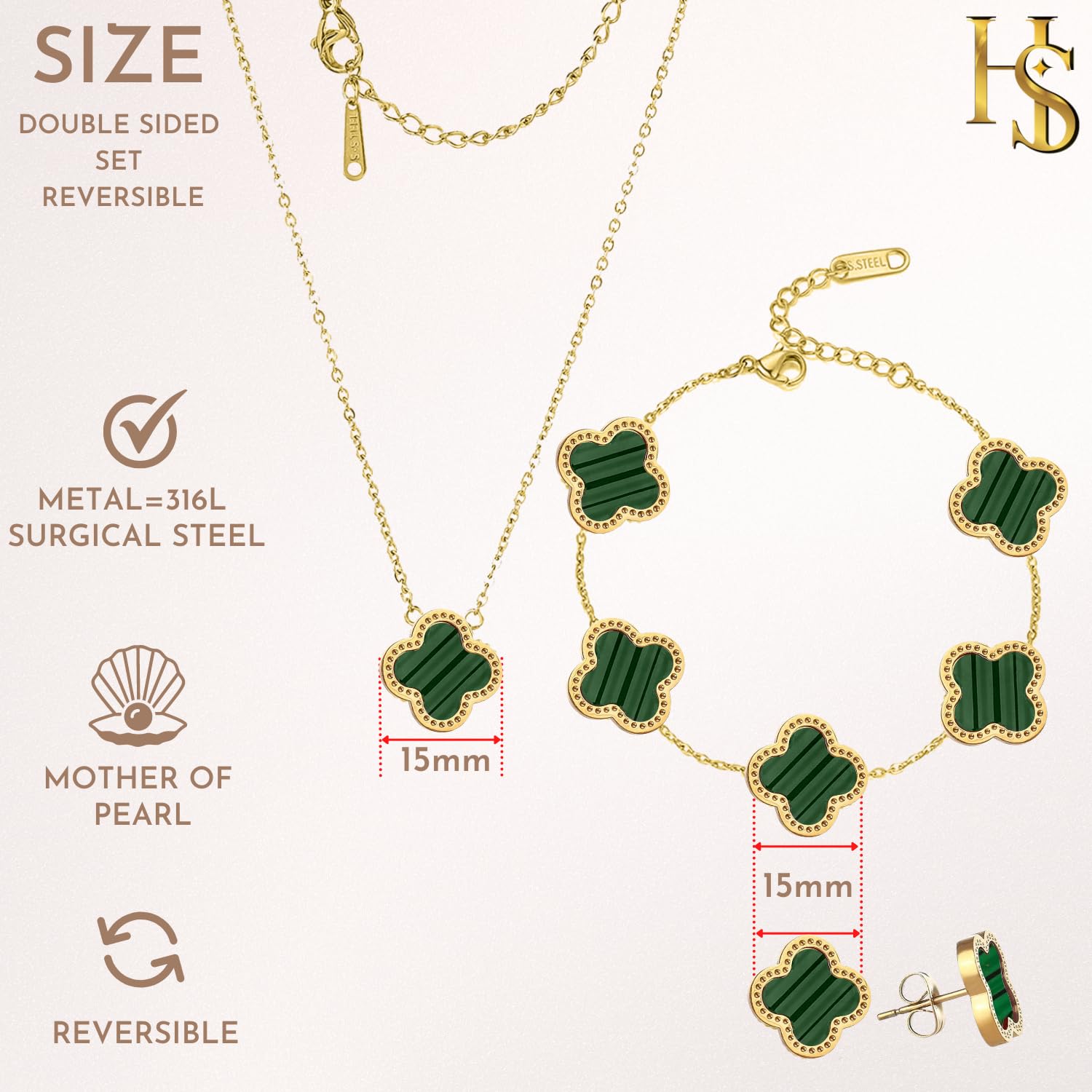 Elegant Women's Jewelry Set - Designer Necklace, Earrings & Bracelet Gift for Her | Perfect for Anniversaries, Birthdays & Special Occasions