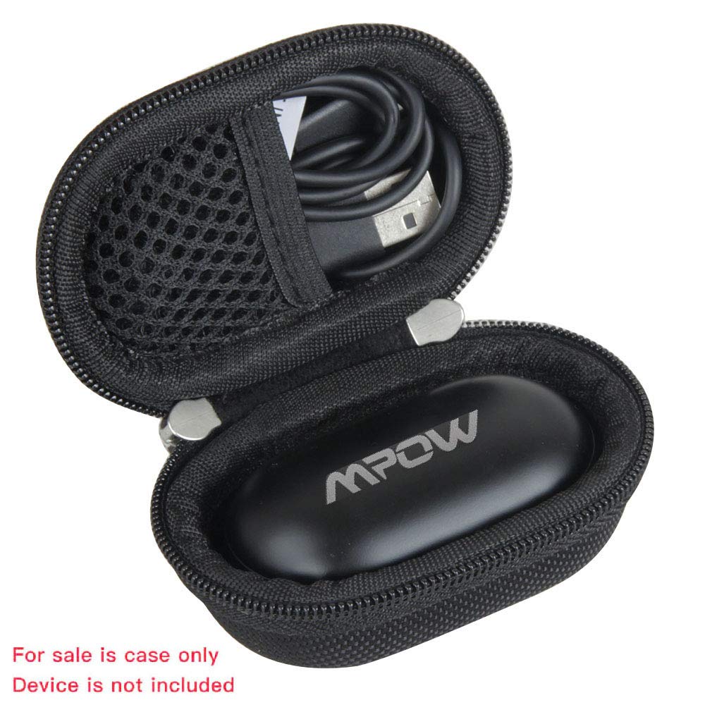 Hermitshell Hard Travel Case for Mpow M30 Wireless Bluetooth Earbuds - Protective Storage Box for Gym, Running, Travel & Commuting