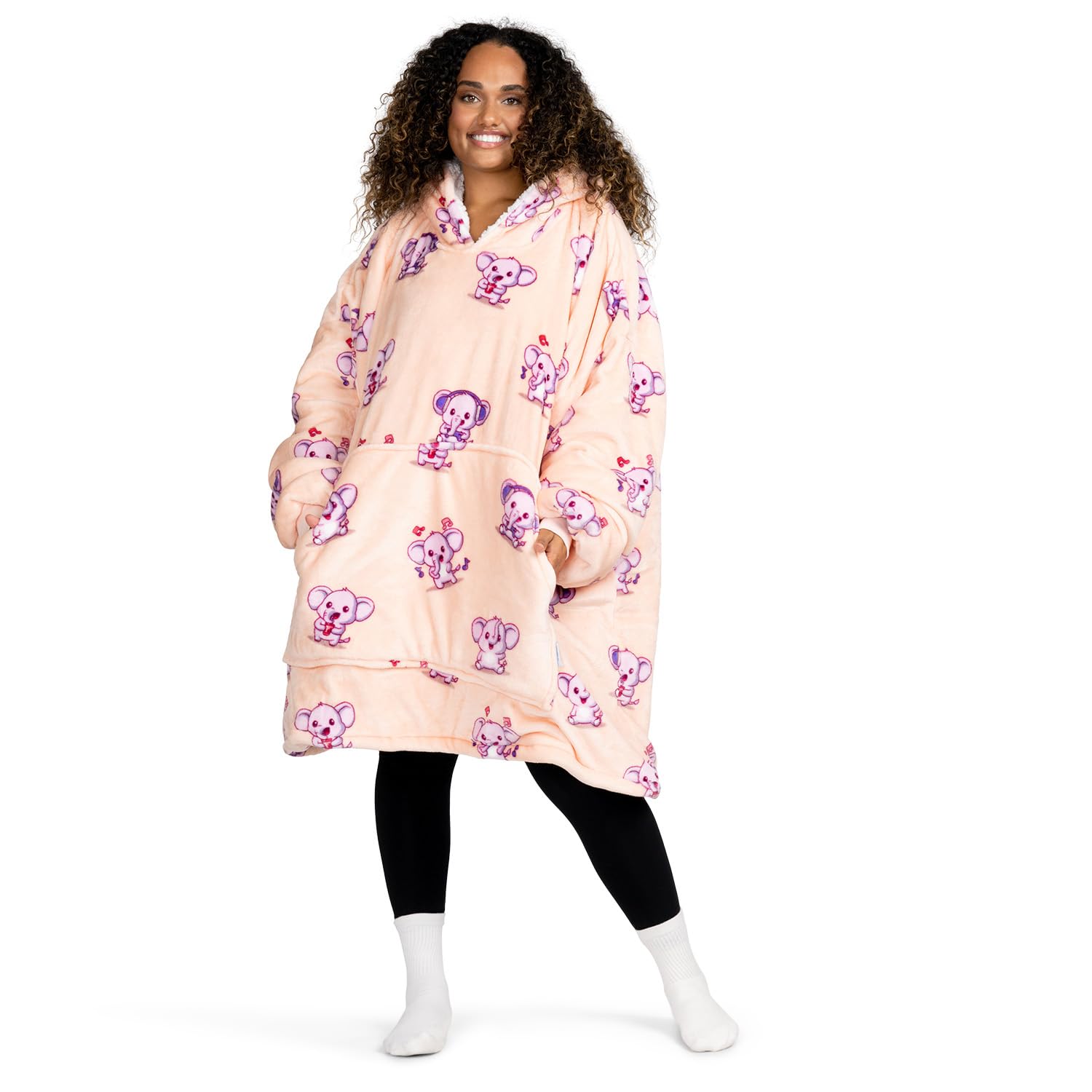 Premium Wearable Blanket Hoodie for Adults - Soft & Cozy Sherpa Oversized Hoodie Blanket for Women & Men | Perfect for Lounging, Netflix Nights & Cold Weather Comfort