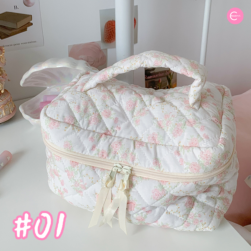 FLORTTE Narcissist Series Large Capacity Makeup Bag - Waterproof Cosmetic Organizer for Travel, Gym & Daily Use | Perfect for Makeup Brushes, Skincare & Toiletries