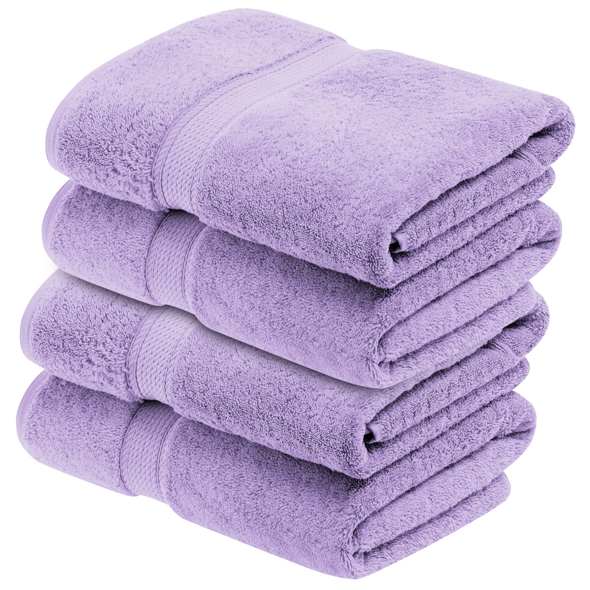 Premium 4-Piece Egyptian Cotton Bath Towel Set - Ultra Soft, Heavyweight & Plush Pile for Spa-Like Luxury at Home | Perfect for Bath, Beach & Guest Use