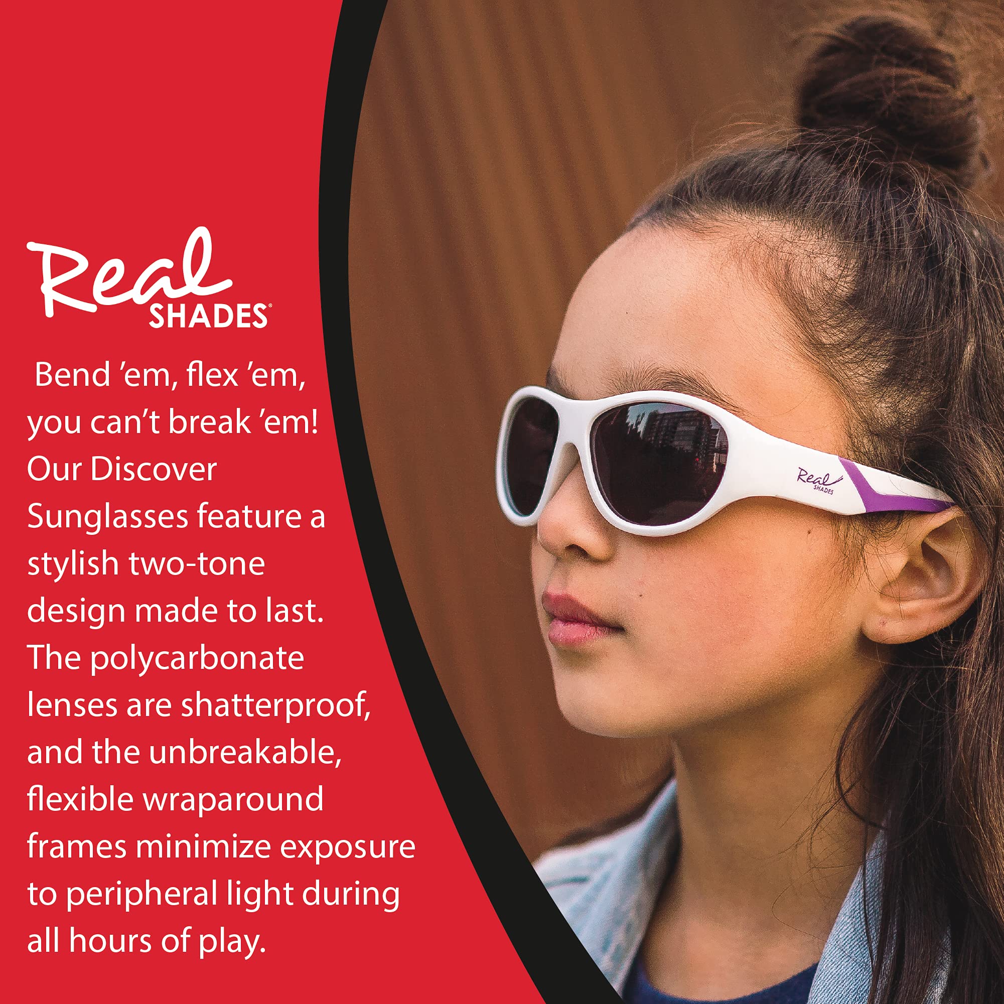 Stylish UV Protection Sunglasses for Toddlers, Kids & Youth - Perfect for Outdoor Play, Beach & Summer Activities