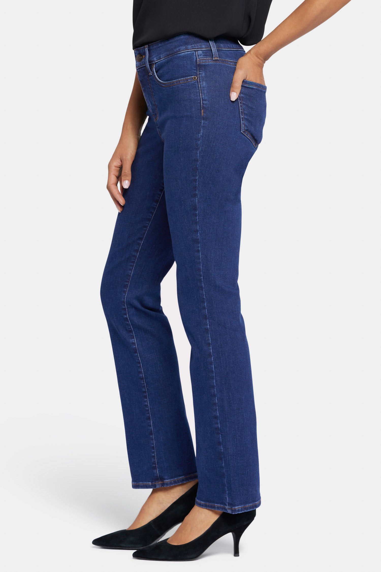 Ellison Straight Jeans for Women - High Waist Slim Fit Denim Pants - Comfortable Stretch Jeans for Casual Wear & Office Outfits