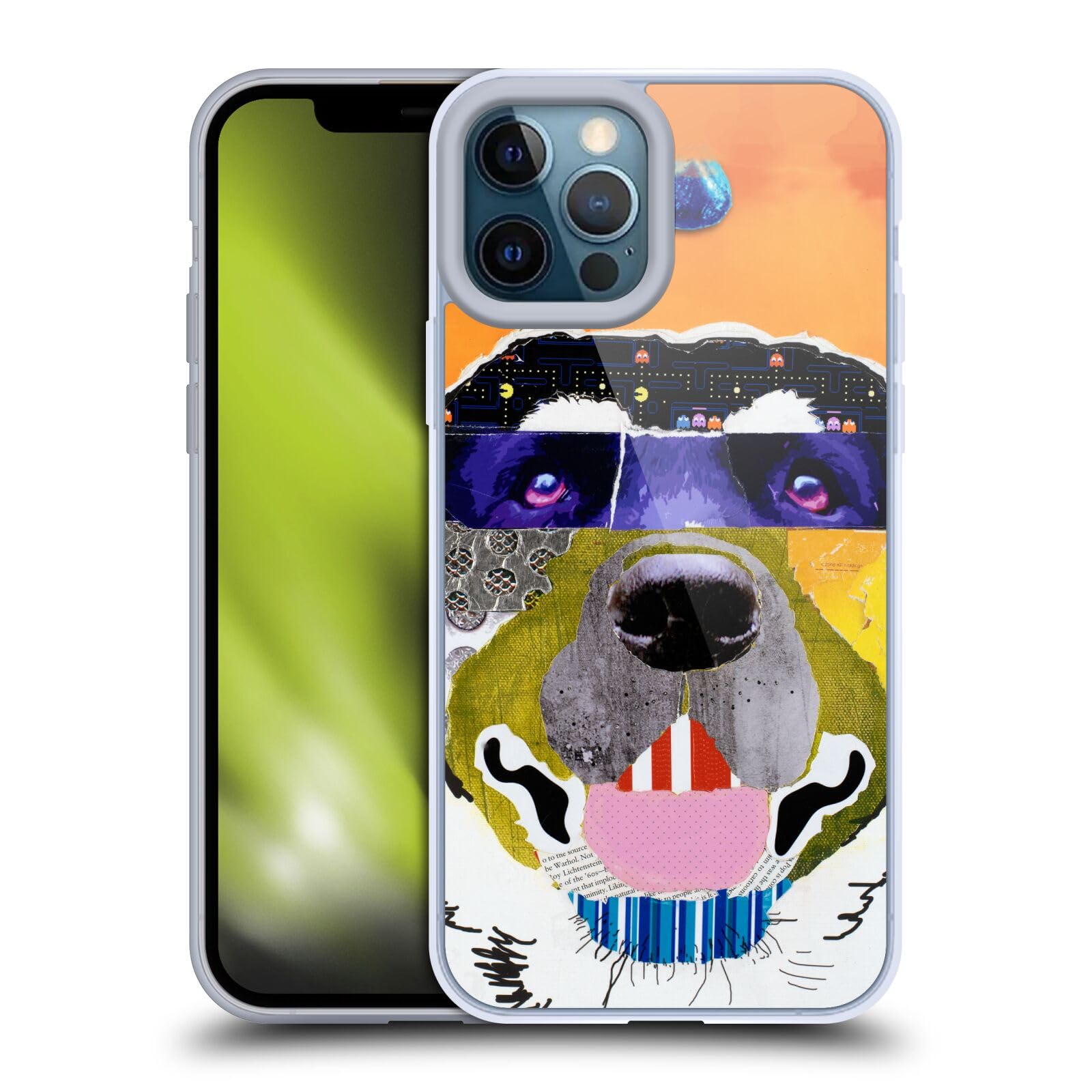 Officially Licensed Michel Keck Labrador Dogs iPhone 12 Pro Max Case - Cute Soft Gel Phone Cover for Apple iPhone 12 Pro Max - Perfect for Dog Lovers & Everyday Protection