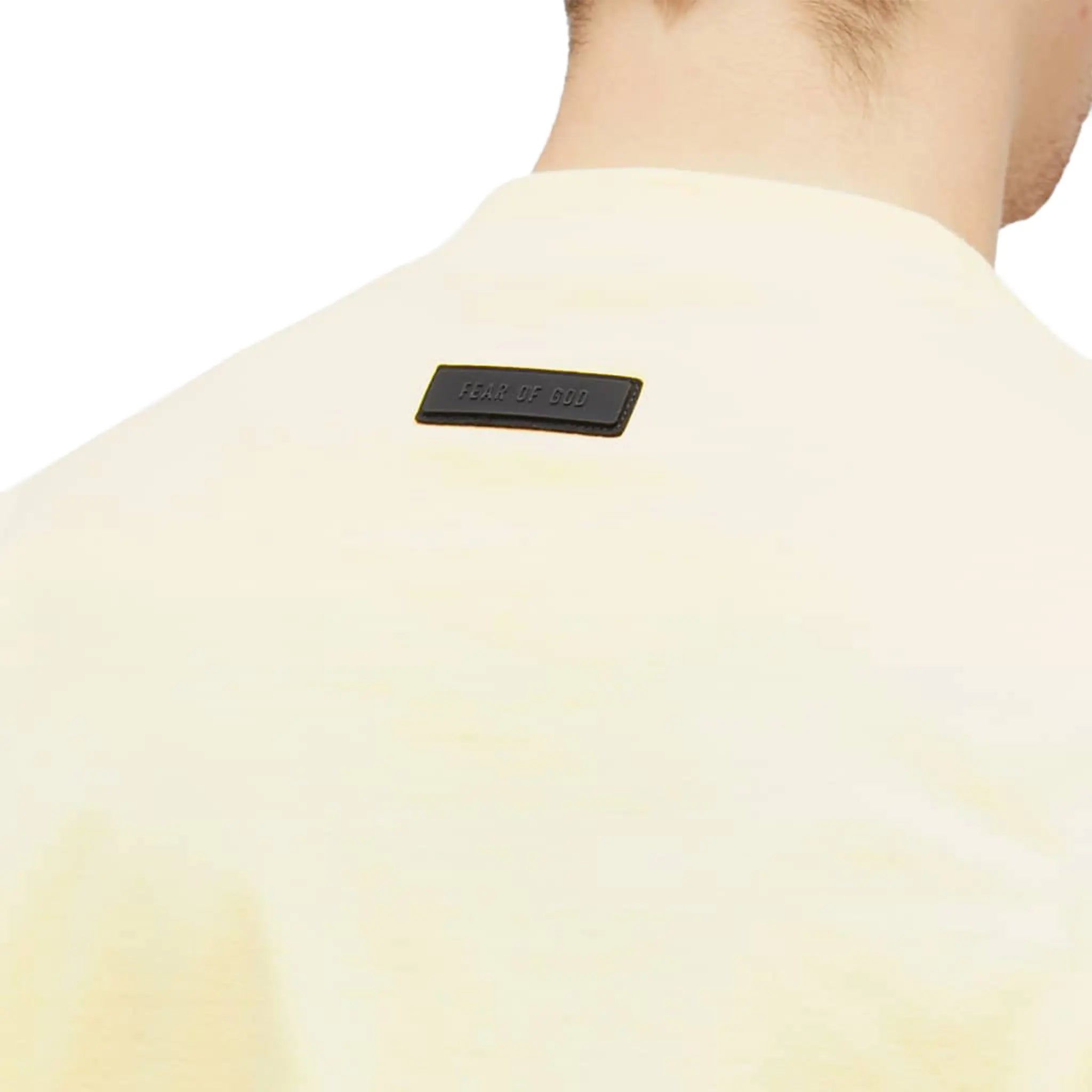 Fear of God Essentials SS Garden Yellow T-Shirt (FW23) - Men's Casual Streetwear Tee for Everyday Wear & Fashion Outfits