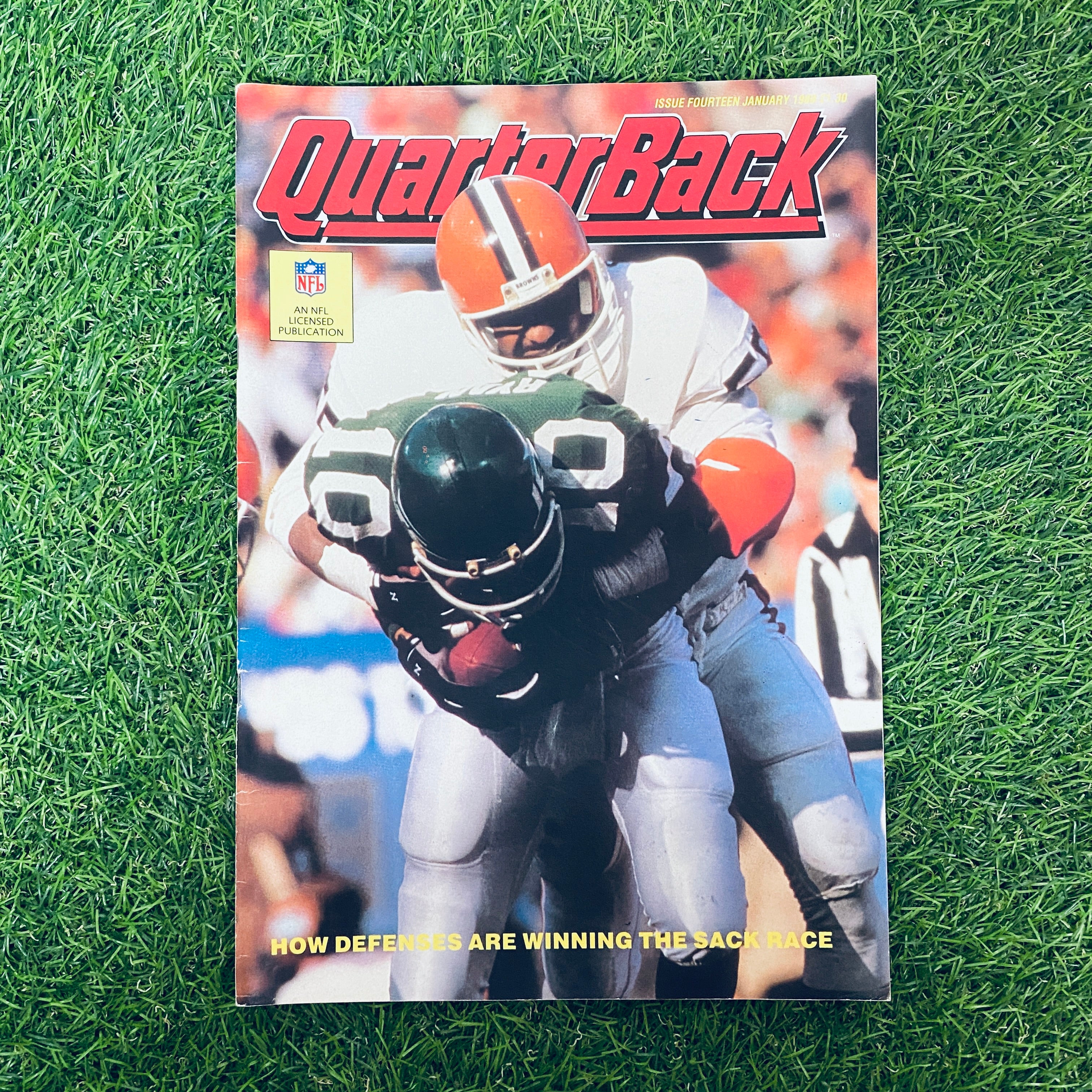 Quarterback Magazine January 1988 Issue 14 - Vintage Football Collectible for Sports Memorabilia Enthusiasts | Perfect for Display, Gift Giving & Nostalgic Sports Fans