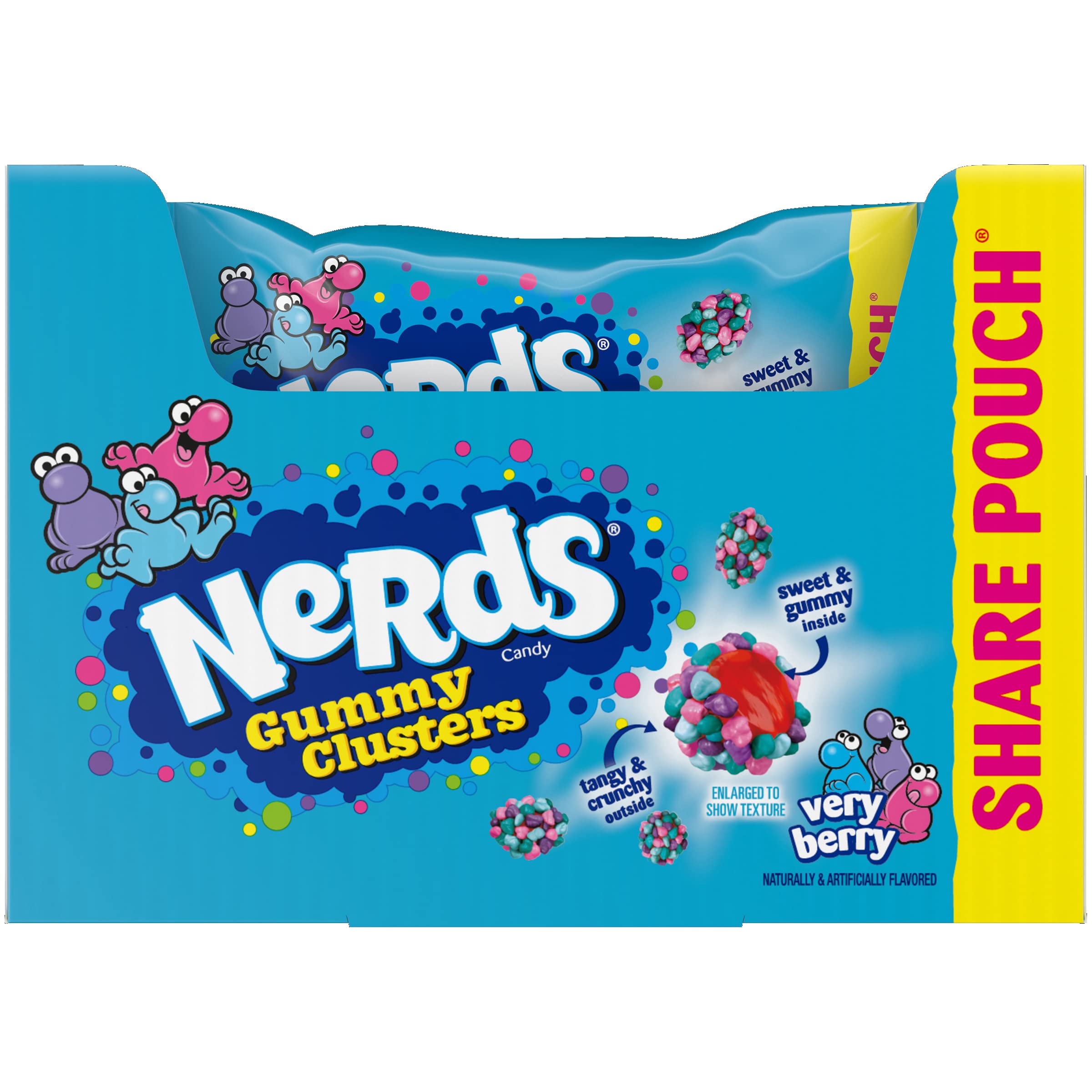 Nerds Gummy Clusters Very Berry 3 oz Bags - Pack of 12 | Candy Bulk Snacks for Parties, Movie Nights & Office Treats