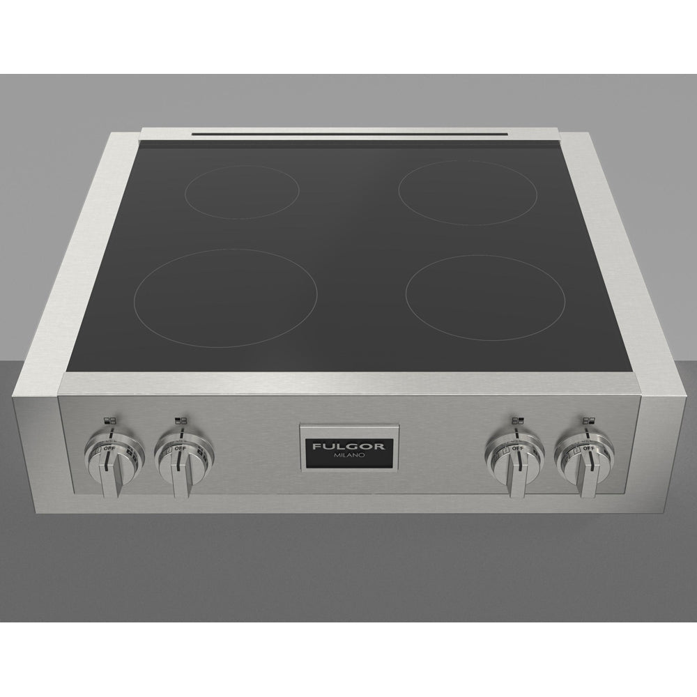 Fulgor Milano 30-Inch 600 Professional Series Induction Cooktop - Stainless Steel with Glass Ceramic Top (F6IRT304S1) | Perfect for Modern Kitchens & Professional Chefs