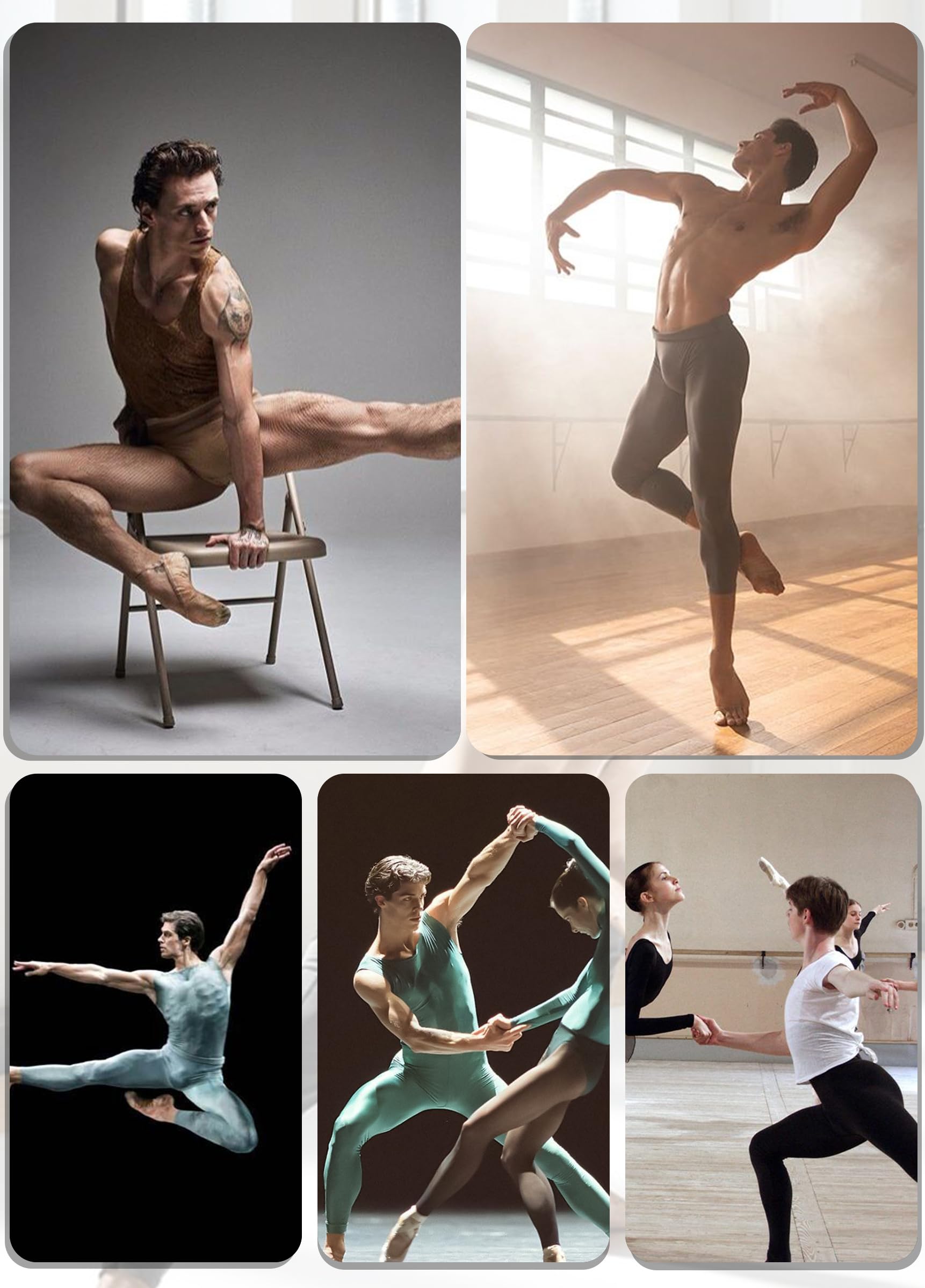 Men's Full-Seat Ballet Dance Belt for Bulge Hiding - Comfortable Underwear for Dance, Cosplay, and Performance