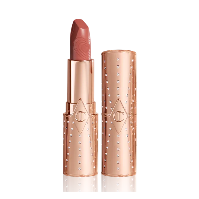 Charlotte Tilbury Hot Lips Lipstick - Nude Romance | Long-Lasting Matte Finish | Perfect for Everyday Wear & Special Occasions