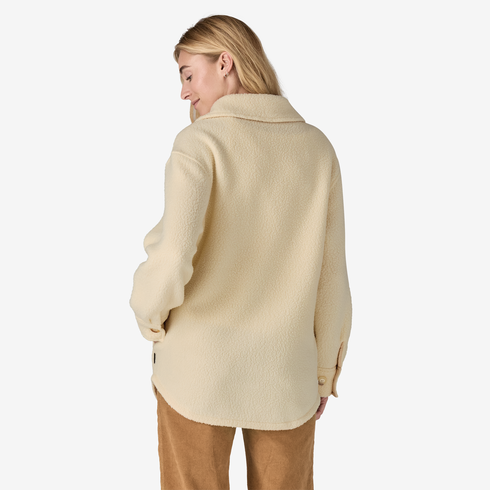 Women's Retro Pile Fleece Shacket Jacket - Cozy Winter Overshirt for Casual Outfits & Outdoor Adventures | Perfect for Fall, Winter & Layering