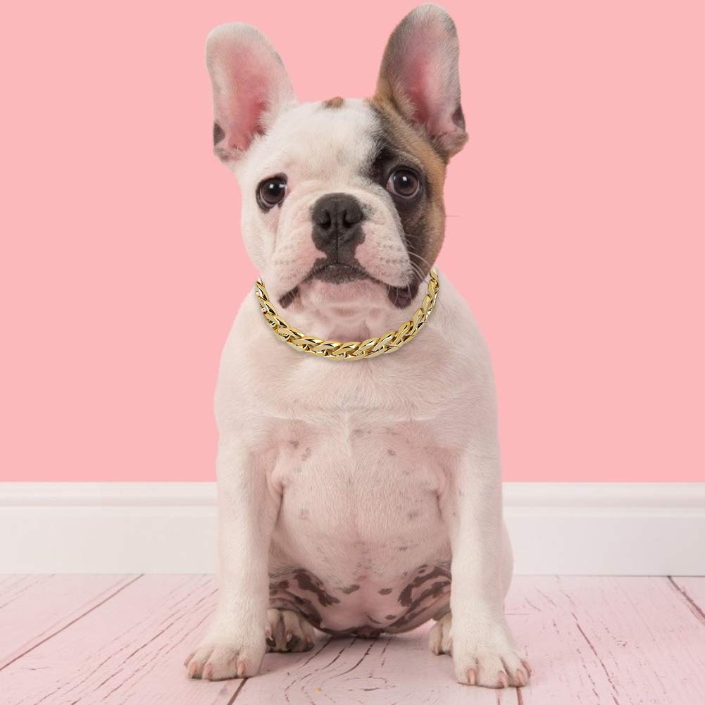 Stylish Small & Medium Pet Dog Collar Necklace - Fashion Jewelry Accessories for Teddy, French Bulldog & Small Breeds | Perfect for Daily Walks, Special Occasions & Photo Shoots