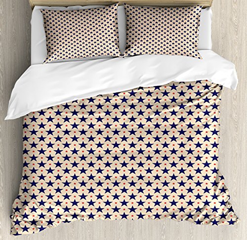 Navy Blue Beige Red