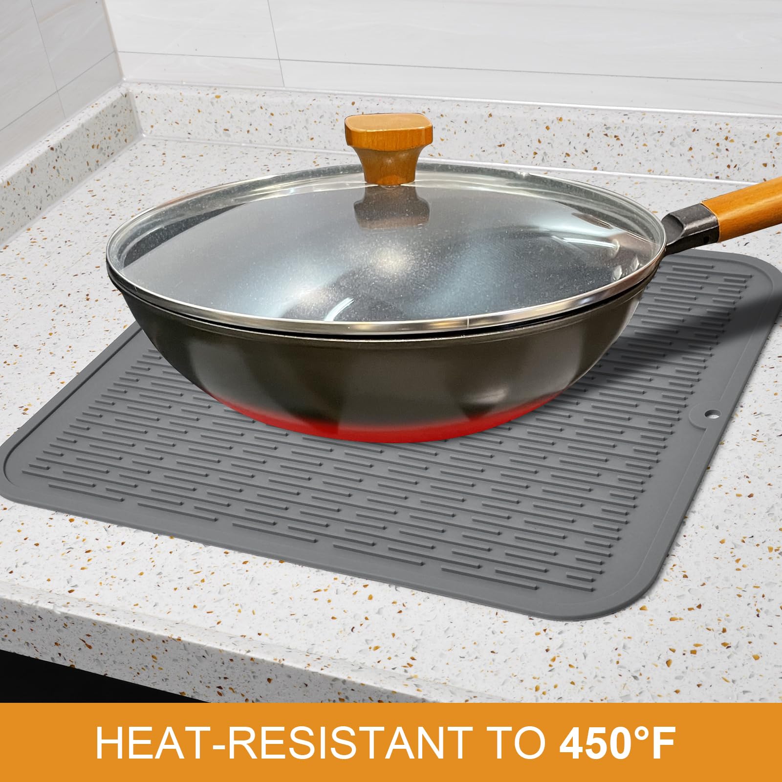 Silicone Dish Drying Mat 18x16