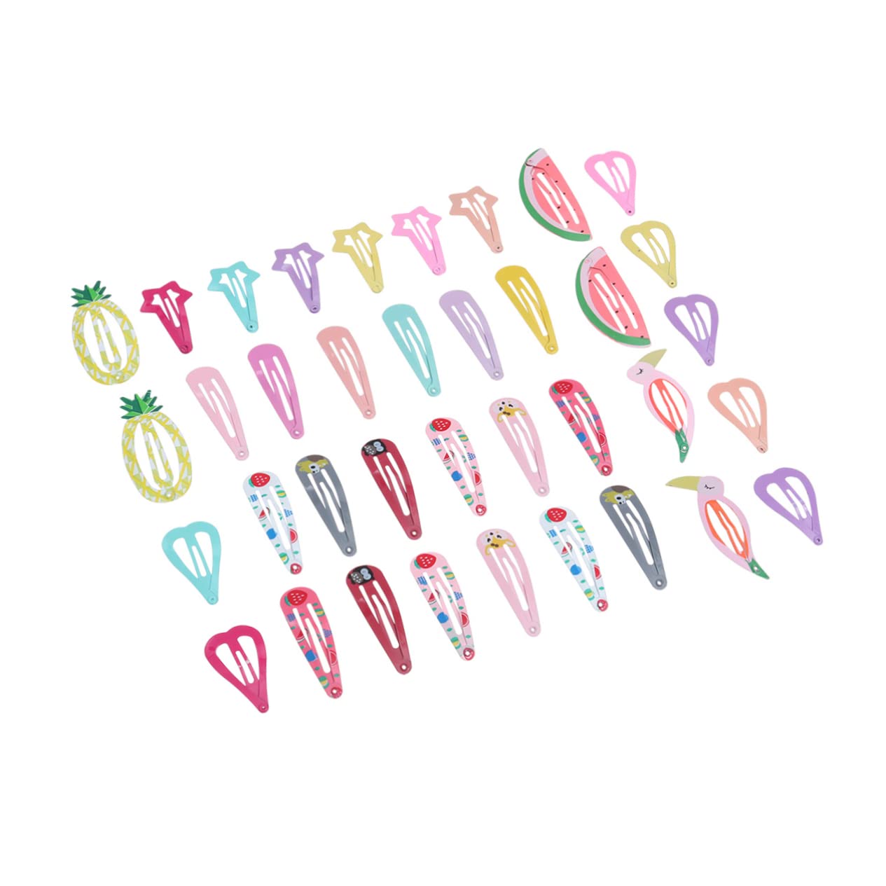 FOMIYES 36PCS Kids Hair Clips Set - Colorful Fruit Candy Hairpins for Girls, Baby Hair Accessories for Ponytail & Bangs - Perfect for Birthday Parties, School, Daily Wear & Seasonal Outfits