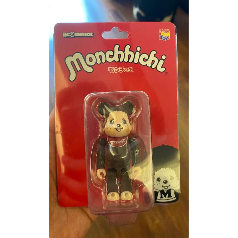 Limited Edition Bearbrick Monchhichi 1st Generation 100% Collectible Figure by Medicom - Perfect for Anime Fans, Toy Collectors & Home Decor