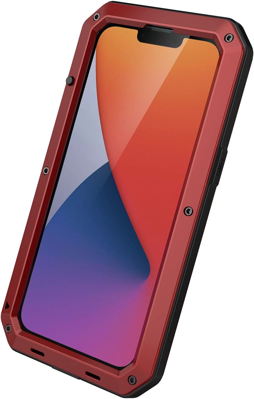 Marrkey 360 Full Body Protective Case for iPhone 14 (6.1 Inch) - Shockproof & Scratch-Resistant Cover - Red | Perfect for Outdoor Activities, Travel & Daily Protection