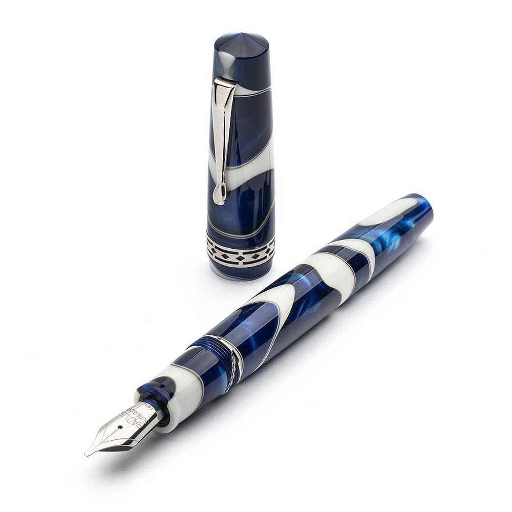RADIUS® 1934 Fountain Pen - Settimo Cielo Blu Luxury Writing Instrument | Premium Blue Ink Calligraphy Pen for Professionals & Collectors | Perfect for Business Signatures, Journaling & Gift Giving