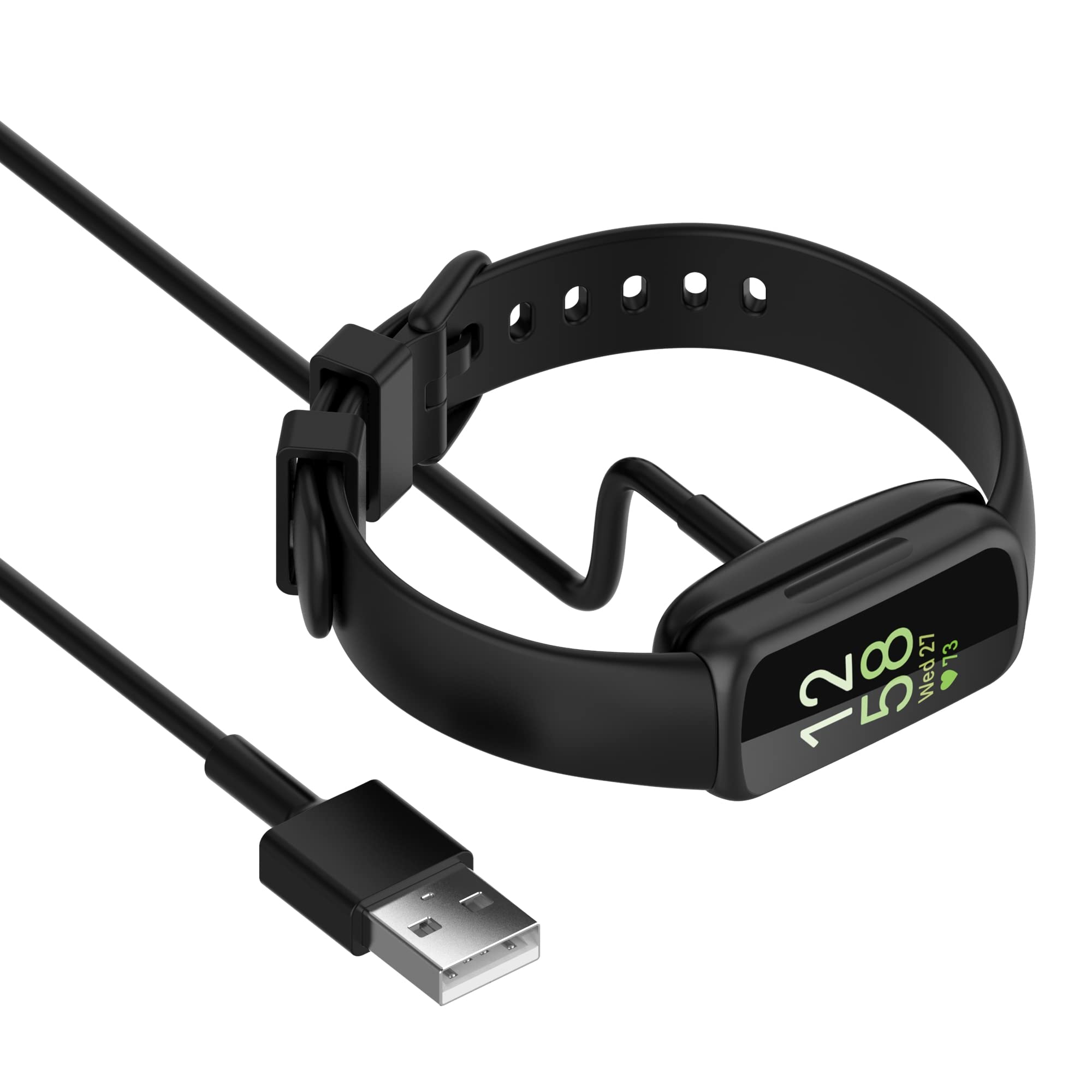 2-Pack USB Charger Cable for Fitbit Inspire 3 - 3.3ft Fast Charging Cord Dock - Compatible with Inspire 3 Fitness Tracker - Perfect for Home, Office & Travel Charging