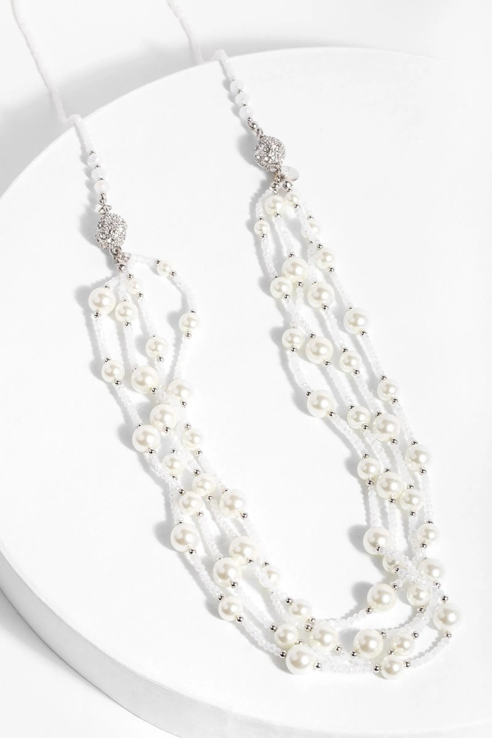 Elegant Convertible Layered Pearl Necklace for Women - Perfect for Weddings, Parties & Everyday Wear