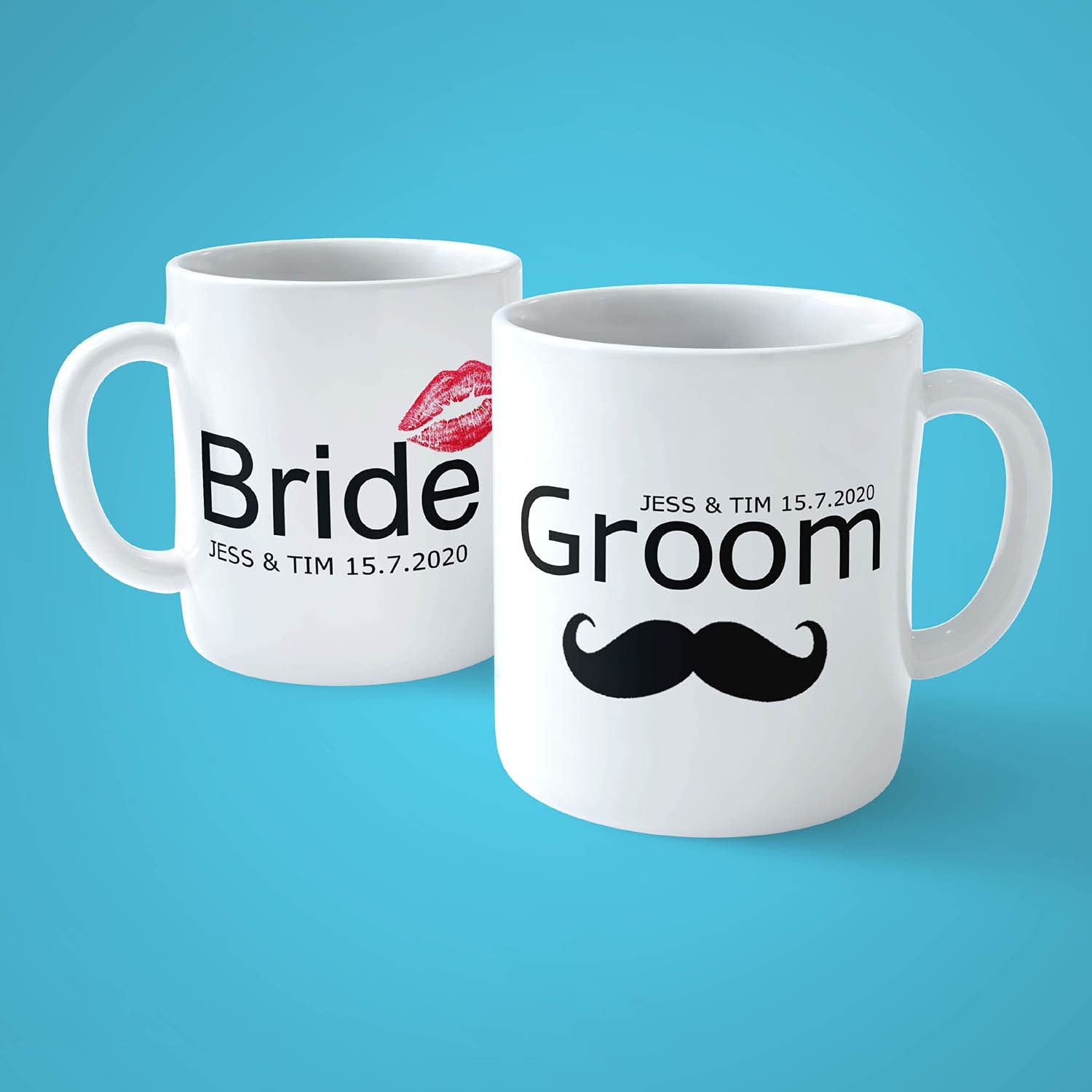 Personalized Coffee Mug for New Brides - Custom Wedding Gift for Bridal Shower, Anniversary & Newlyweds - Perfect for Morning Coffee & Tea at Home or Office