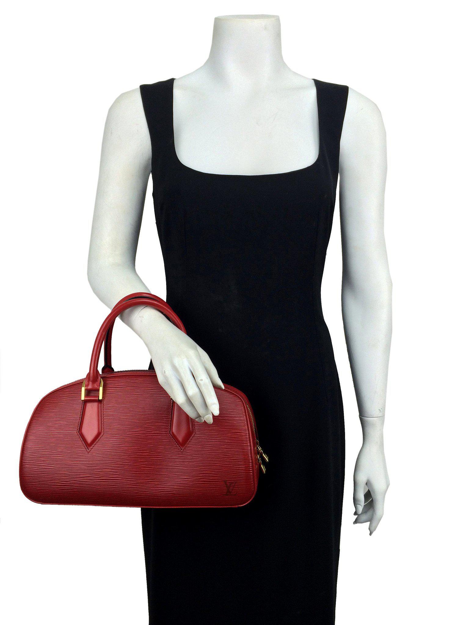 Authentic Louis Vuitton Epi Leather Jasmine Satchel Handbag for Women - Luxury Designer Tote Purse for Work, Travel & Everyday Use