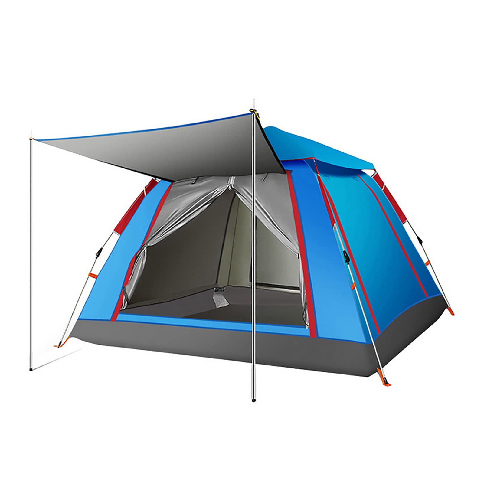 Windproof Camping Tent - Instant Pop Up Dome Tent with Waterproof Tarpaulin for Family Outdoor Adventures | Perfect for Camping, Hiking, Festivals & Backpacking Trips