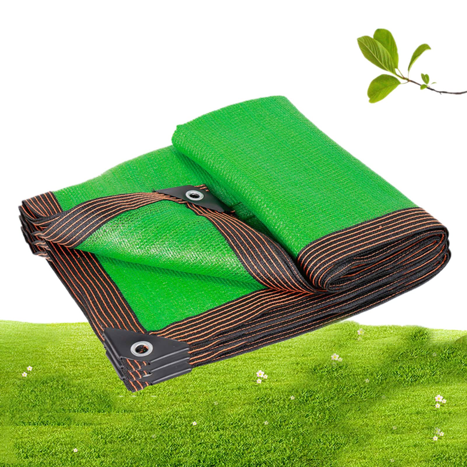 90% UV Block Shade Cloth 16.4x32.8ft with Reinforced Taped Edges & Grommets - Green Sun Protection Mesh for Plants, Greenhouse, Garden - Outdoor Sunshade Cover for Patio, Lawn, Pergola & Backyard