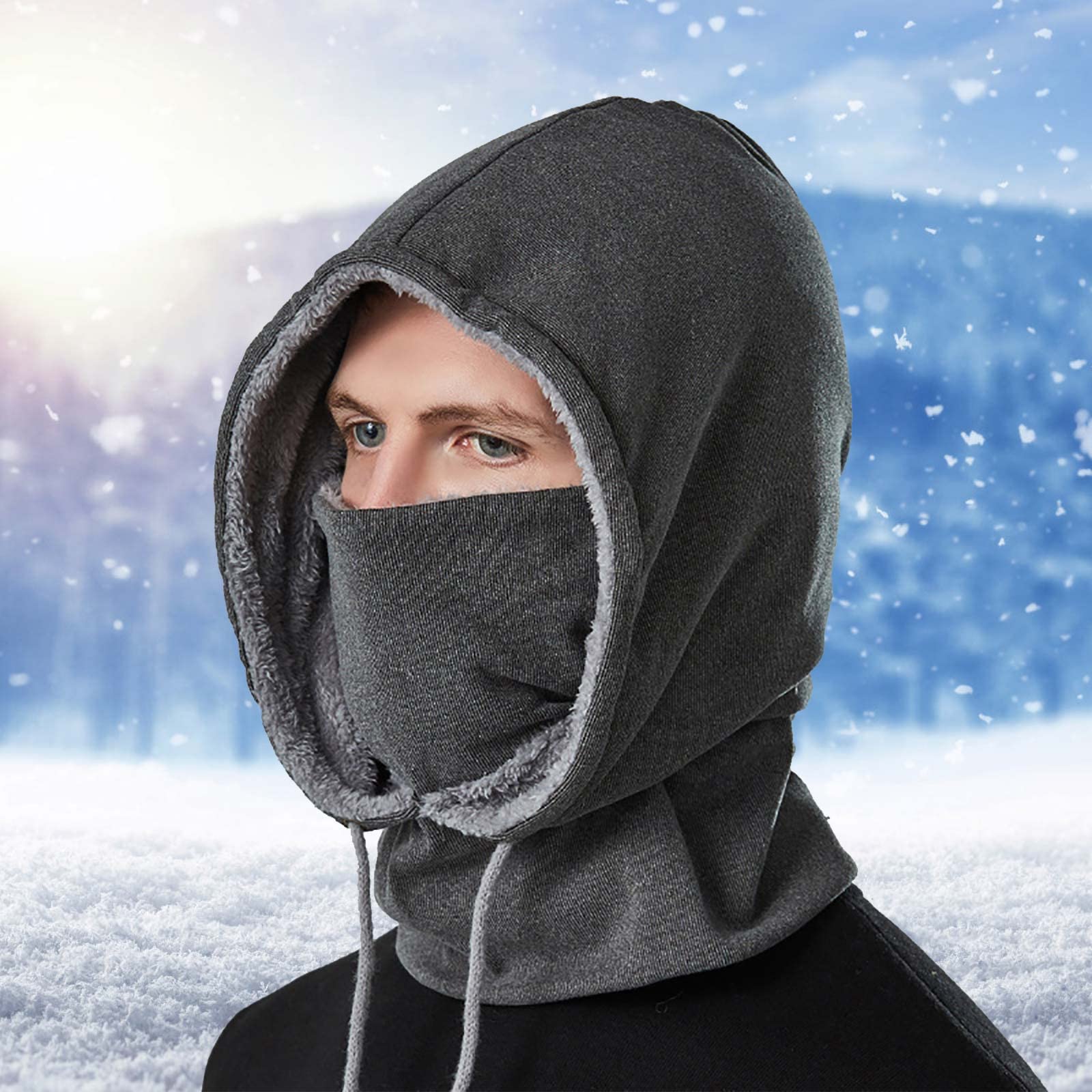 Windproof Balaclava Ski Mask for Men & Women - Fleece Winter Face Cover for Cold Weather, Motorcycle, Cycling & Outdoor Activities