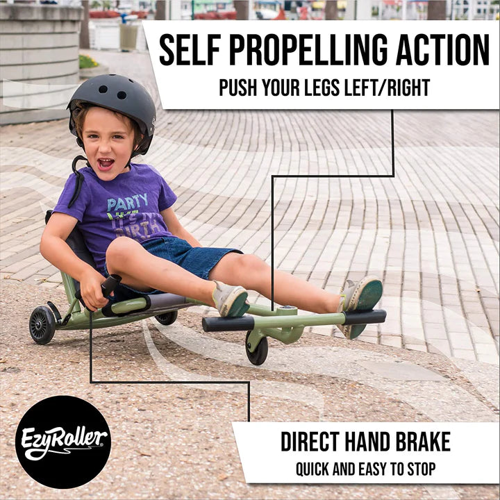 Ezy Roller Blue - Kids Ride On Toy Scooter for Outdoor Fun, Birthday Gifts, Ages 5-12 | Perfect for Backyard Play, Parks & Sidewalks