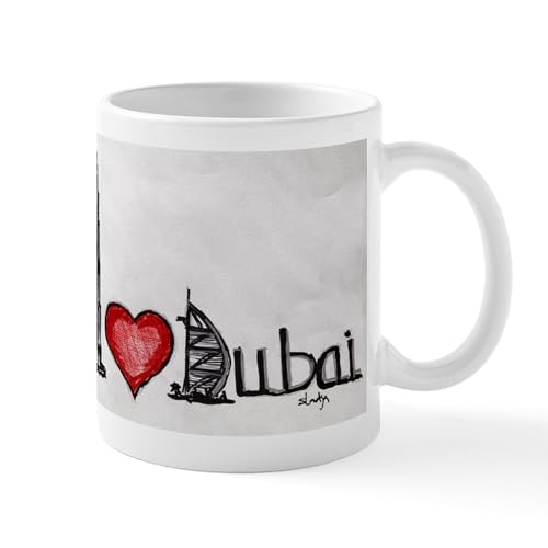 White - I Love Dubai Mugs