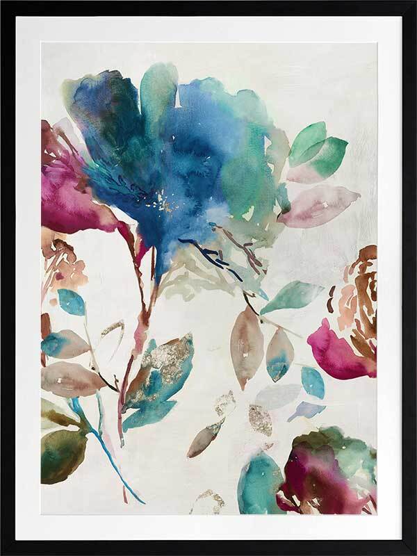 Blossoming I Framed Art Print - Floral Wall Decor for Living Room, Bedroom & Office - Premium Canvas Painting for Home Decoration