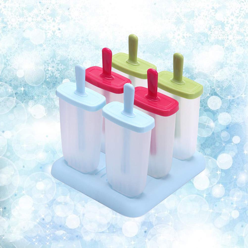 Cabilock 6 Popsicle Molds with Lids - BPA Free Ice Pop Makers for Kids, DIY Homemade Popsicle Kit - Perfect for Summer Treats, Birthday Parties & Family Fun