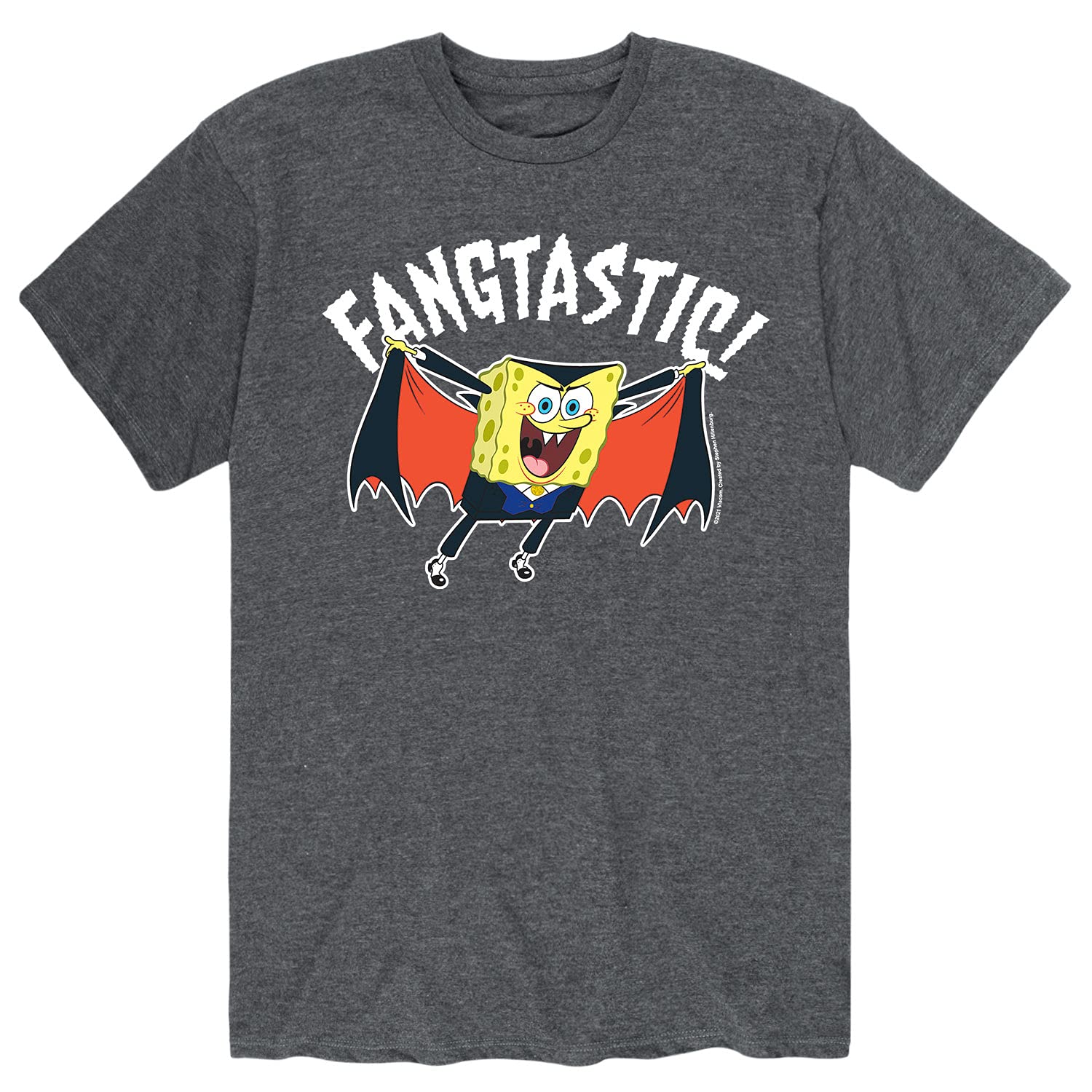 Spongebob Squarepants Men's Graphic T-Shirt - Fangastic Design - Short Sleeve Cotton Tee - Funny Cartoon Shirt for Casual Wear, Gifts & Fan Merchandise