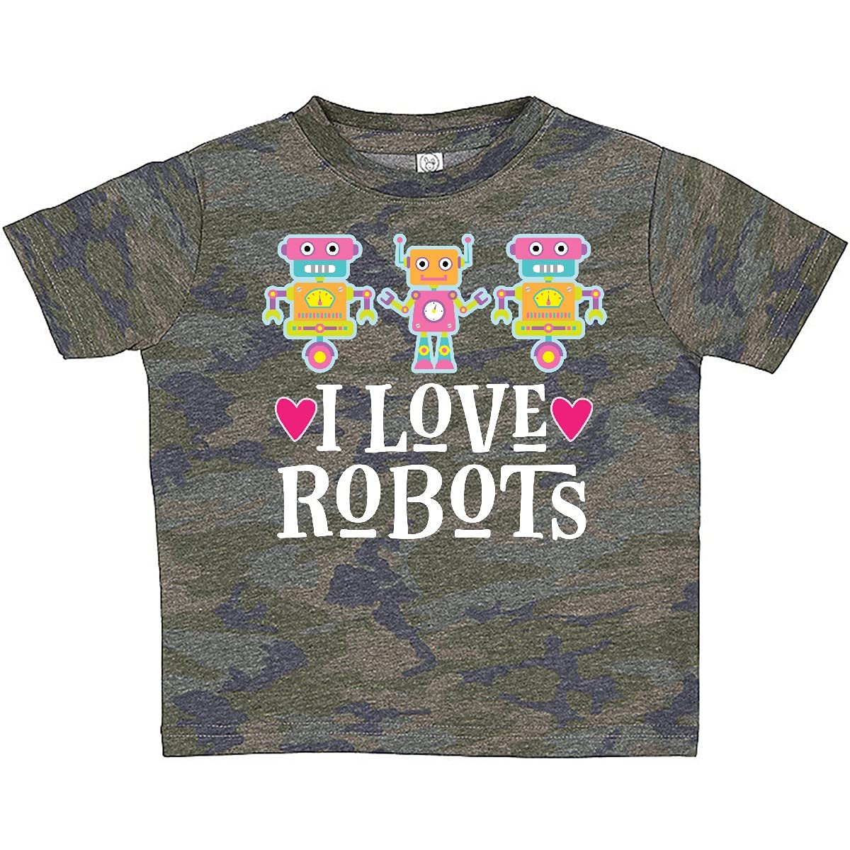 Inktastic Robotics I Love Robots Baby T-Shirt - Cute Robot Graphic Tee for Toddlers & Infants - Perfect for STEM Gifts, Science Parties & Robot-Themed Birthdays