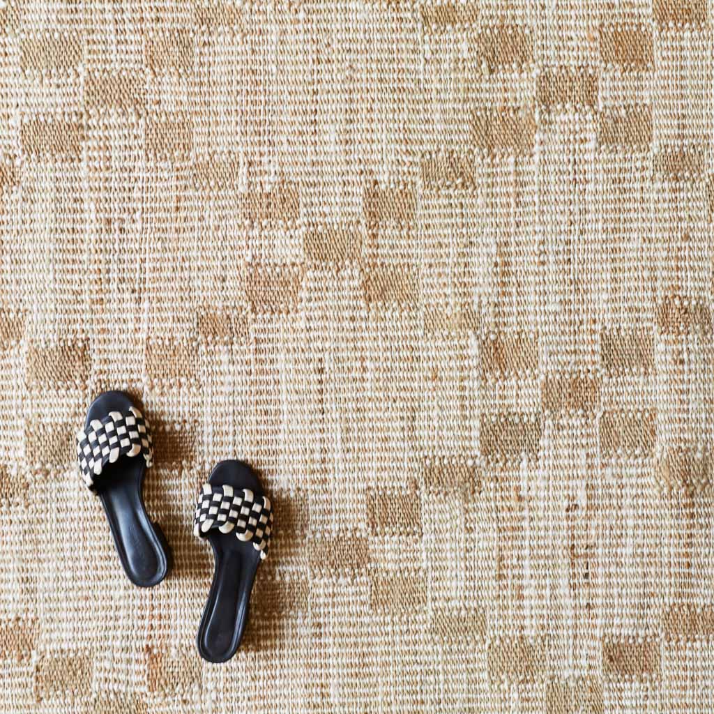 Jazba Handwoven Jute Area Rug - Natural Eco-Friendly Floor Mat for Living Room, Bedroom & Home Decor | Boho Chic Style