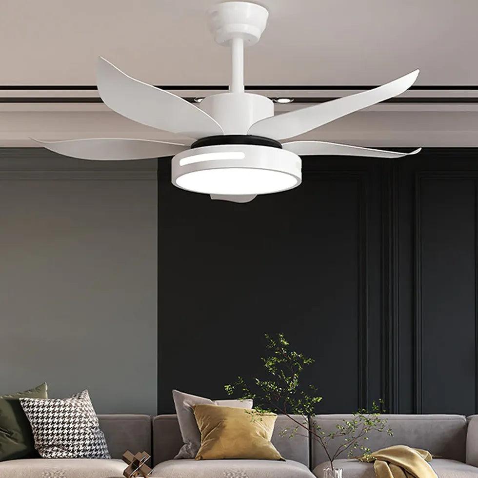 Modern White Ceiling Fan with Light for Restaurants – Energy Efficient & Quiet – Perfect for Dining Areas, Cafes, and Commercial Spaces