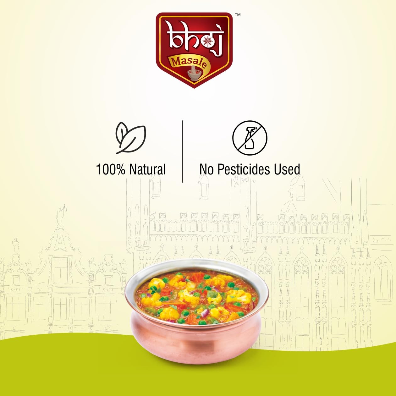 Bhoj Masale Kitchen King Masala 200GM | Authentic Indian Spice Blend | All-Purpose Seasoning for Curries, Rice & Veggies | No Preservatives, No Onion, No Garlic (Jain Friendly) | Perfect for Home Cooking & Restaurant Dishes