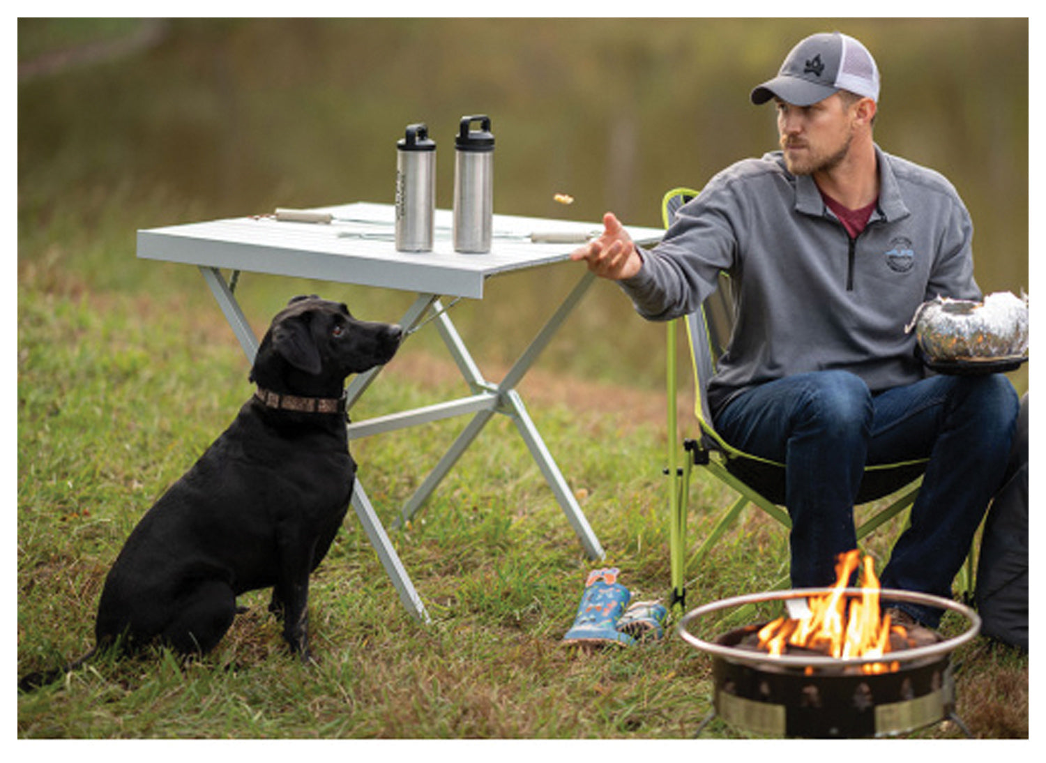 Alps Mountaineering Square Dining Table - Lightweight & Durable Outdoor Camping Table with Sleek Silver Finish - Perfect for Picnics, Backpacking & RV Trips