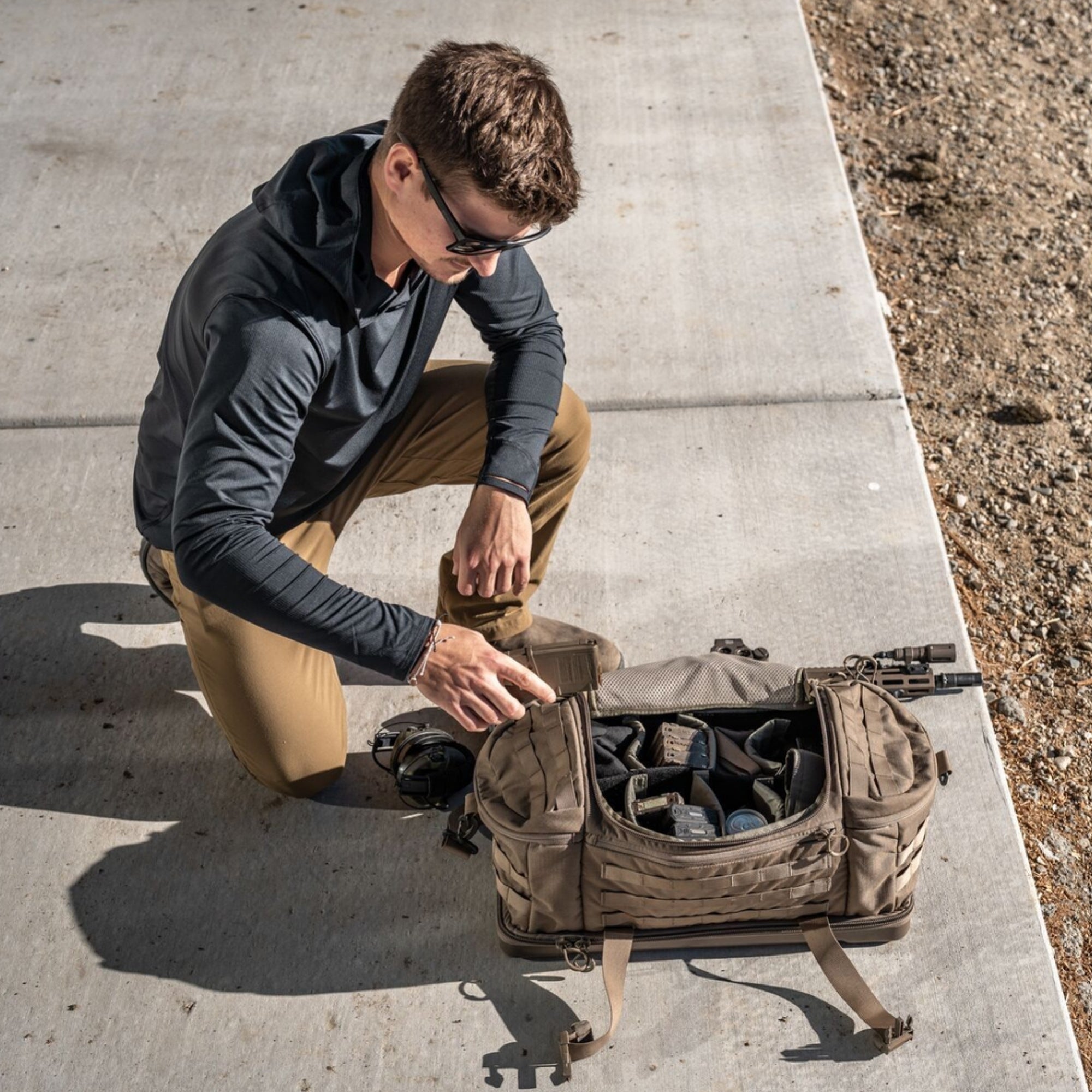 Eberlestock Bang Bang 33L Range Bag - Customizable Compartments for Hunting & Shooting Range | Tactical Gear for Outdoor Sports & Range Practice