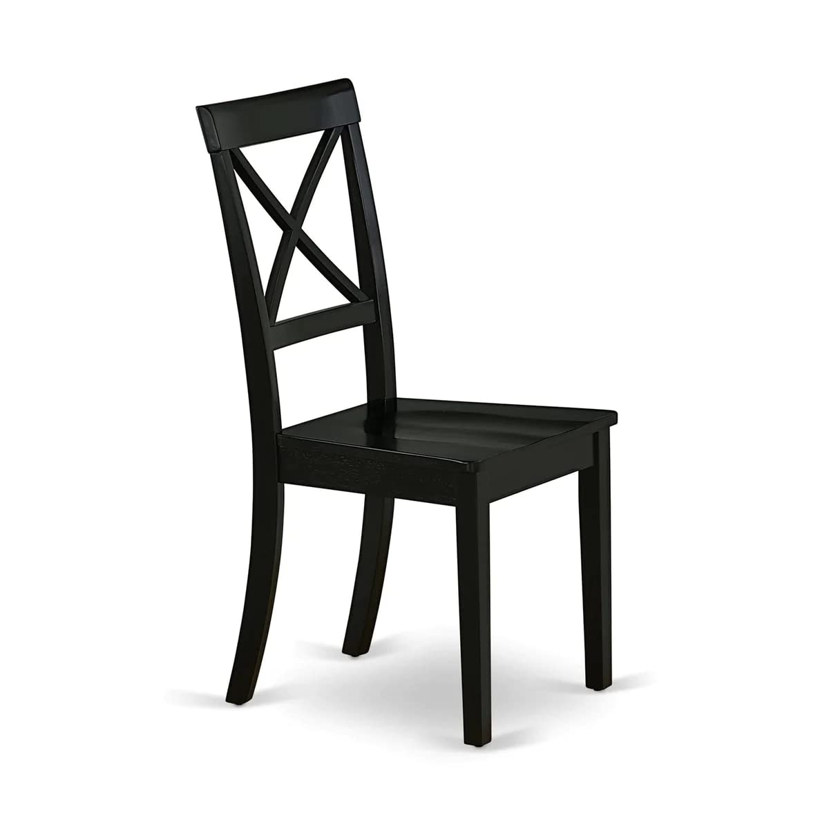 Modern 3-Piece Dining Table Set with Butterfly Leaf & 2 Chairs - 32x54 Inch Black Wooden Kitchen Table - East West Furniture NOBO3-BLK-W - Perfect for Small Spaces, Apartments & Contemporary Dining Rooms