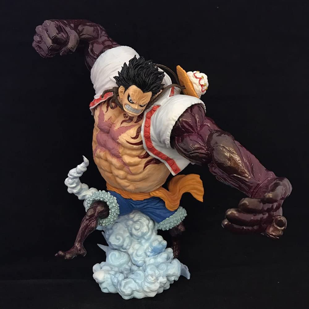 BTNMGX 21cm Anime One Piece Luffy Fourth Gear Armed Color PVC Action Figure - Collectible Toy Gift for Anime Fans | Perfect for Display, Cosplay & Anime Collections