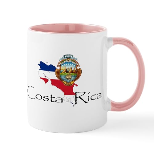 White/Pink Inside - Costa Rica Mugs