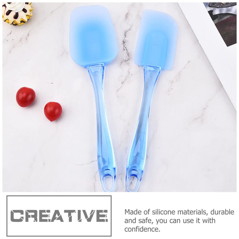 3-Piece Silicone Spatula Set for Baking - Non-Stick Kitchen Spatulas for Cake, Jam, Frosting & Cream - Perfect for Home Bakers, Cake Decorating & Kitchen Use - Dishwasher Safe & Heat Resistant
