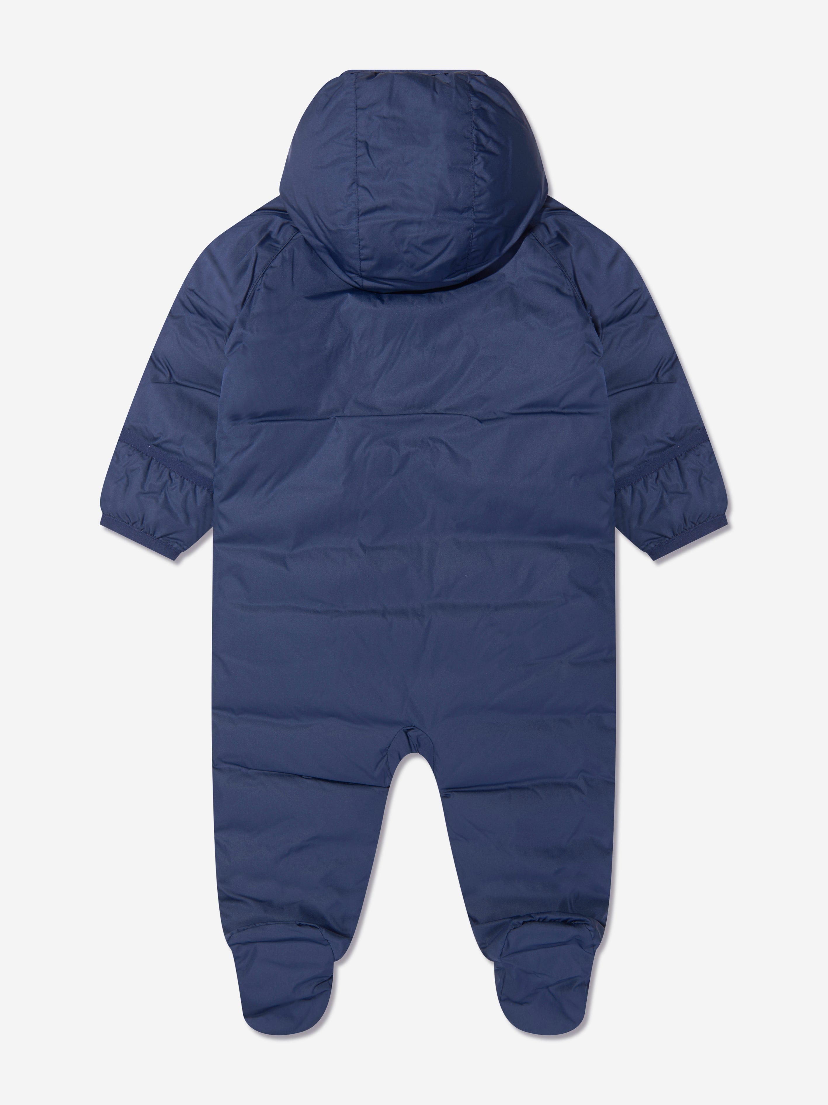 Baby Boys Winter Down Padded Pramsuit - Warm & Cozy Snowsuit for Infants & Toddlers - Perfect for Cold Weather, Outdoor Play & Stroller Walks